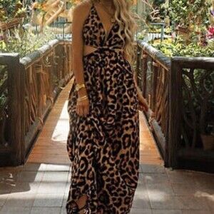 Leopard Fever Maxi Dress - Leopard